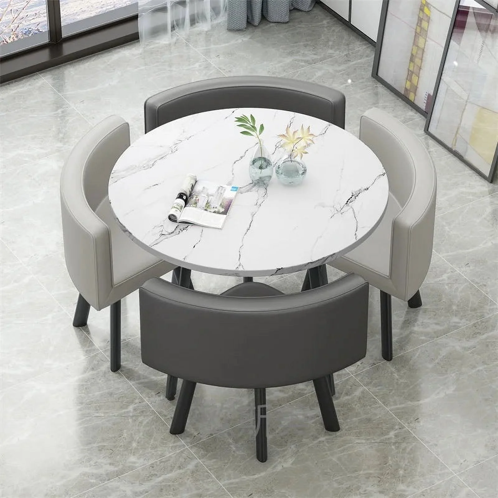 Center Set 4 Chairs Dining Tables Coffee Marble Kitchen Furniture Office Dinning Table Luxury Mesas De Jantar Furniture GPF11XP