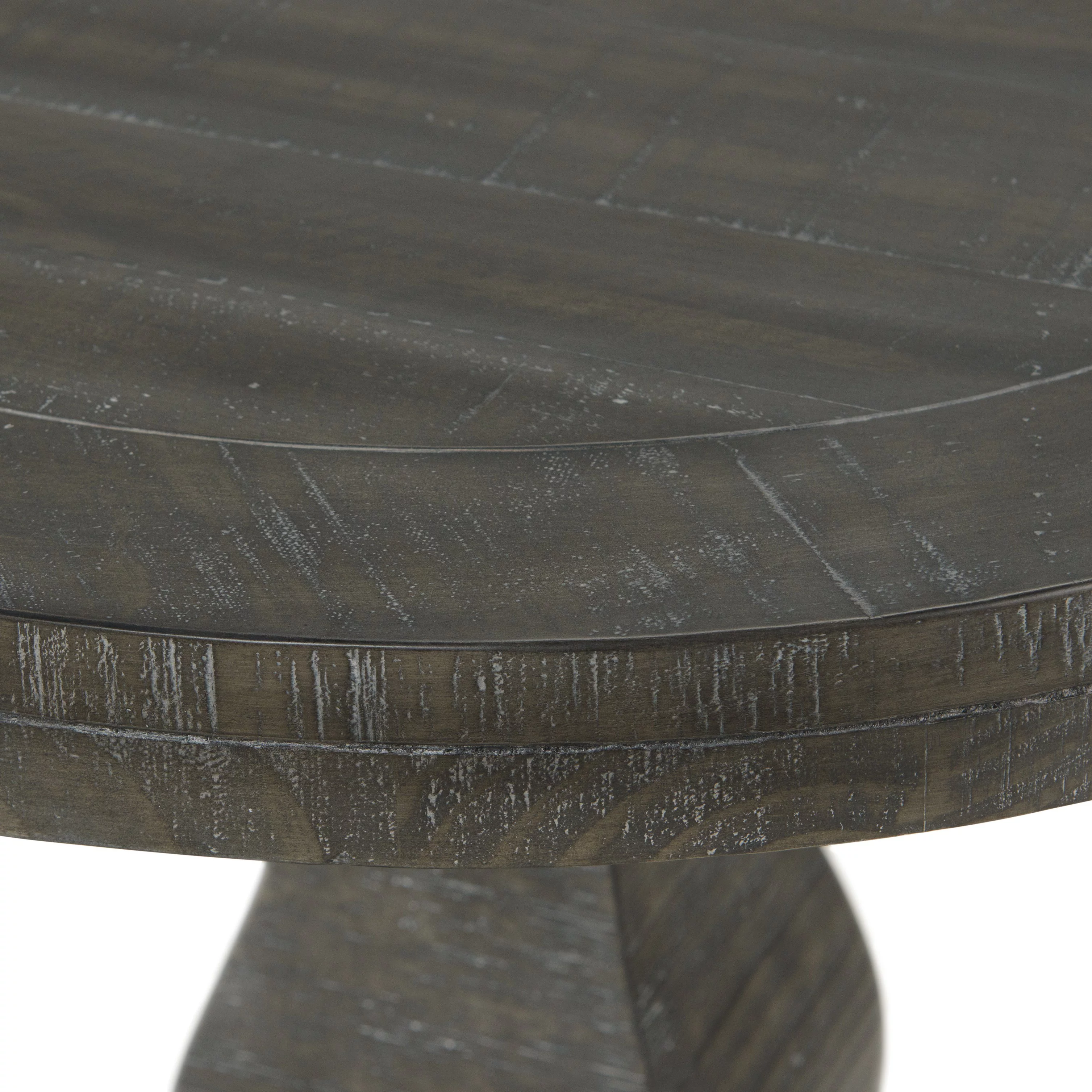 Martin Svensson Home Napa Solid Wood Round End Table Gray