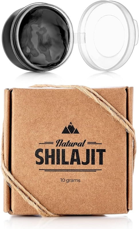 Natural Shilajit Resin - 10 Gram - Shilajit for Men with Fulvic Acid & Trace Minerals, Plant Based Nutrients for Energy, Immune Support & Vitality - Pure & Organic Gold Grade Shilajit Resin A+