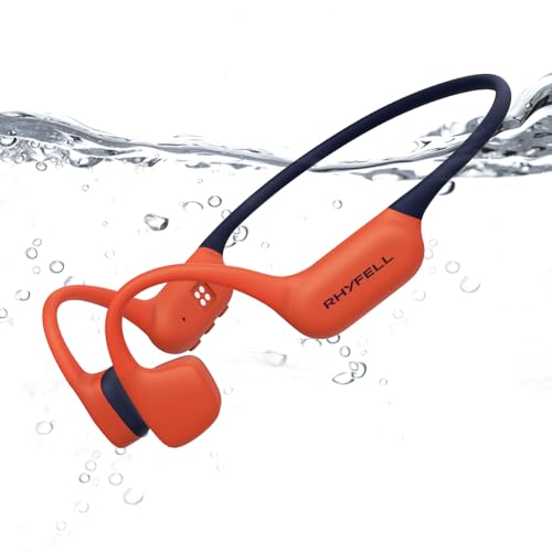 Open-Ear Bone Conduction Sports Headphones, 32G Memory Bluetooth 5.4 Dual Mode, IP68 Swimming Grade Waterproof, Open Ear Headphones Design for Swimming, Running, Fitness, Cycling