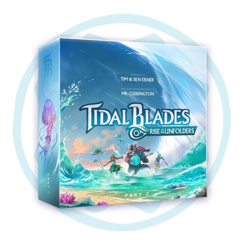 Tidal Blades 2: Rise of The Unfolders - Cooperative Adventure Board Game for Adults and Families - Narrative Campaign - Six Heroes - Dungeon Crawler That Doesn't Look Like It
