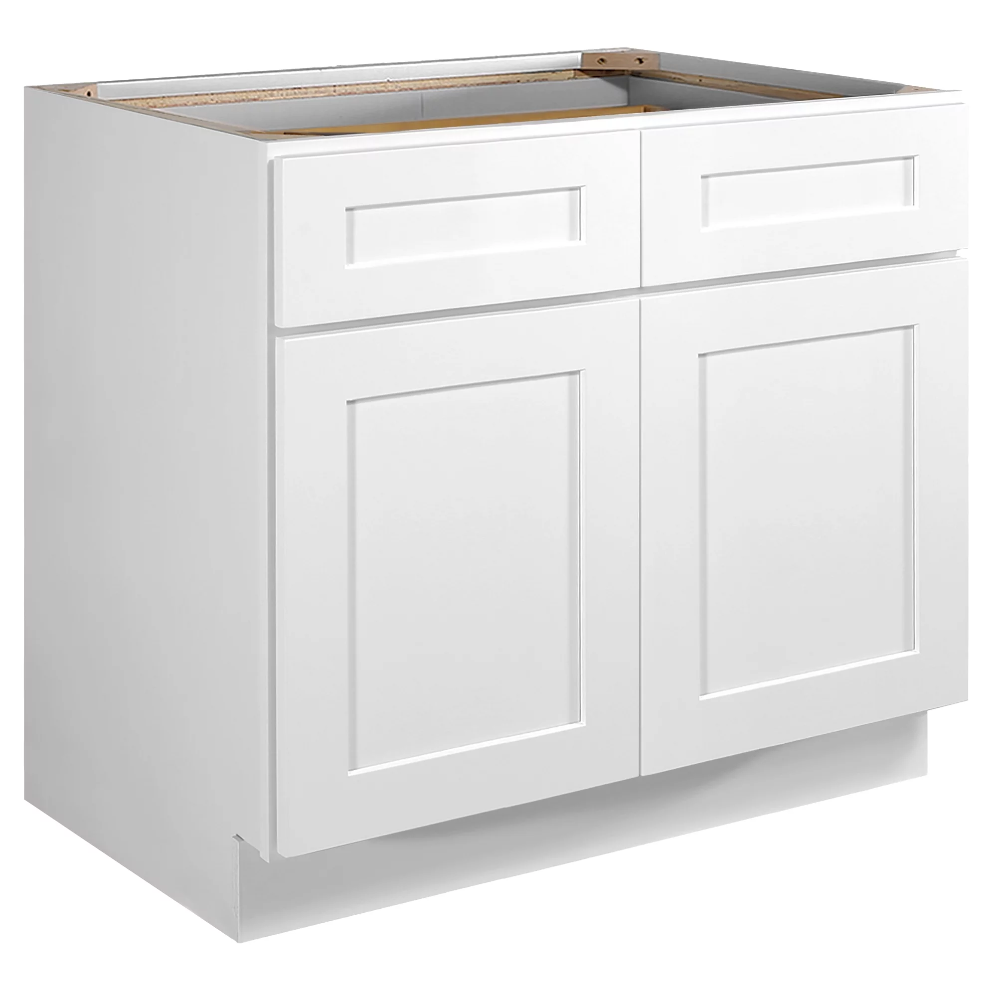 Design House 561415 Brookings Unassembled Shaker Base Kitchen Cabinet 42x34.5x24, White