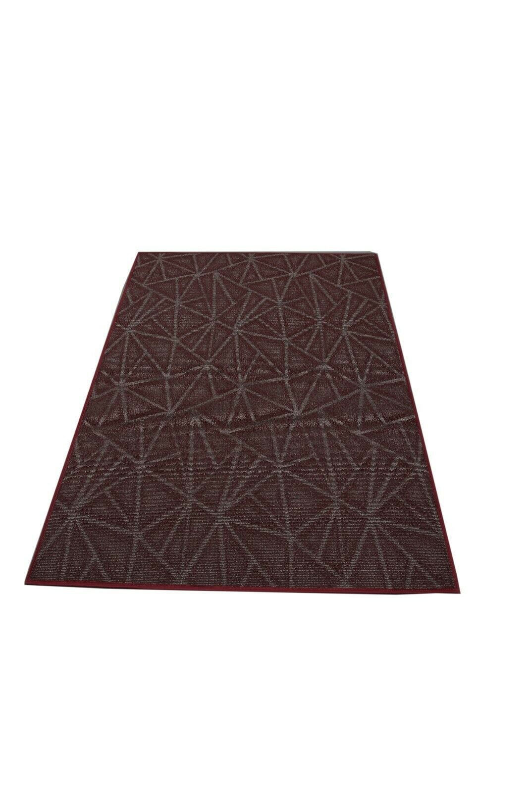 Furnish My Place Modern Indoor/Outdoor Commercial Solid Color Rug - Burgundy, 12' Round, Pet and Kids Friendly Rug. Made in USA, Area Rugs Great for Kids, Pets, Event, Wedding