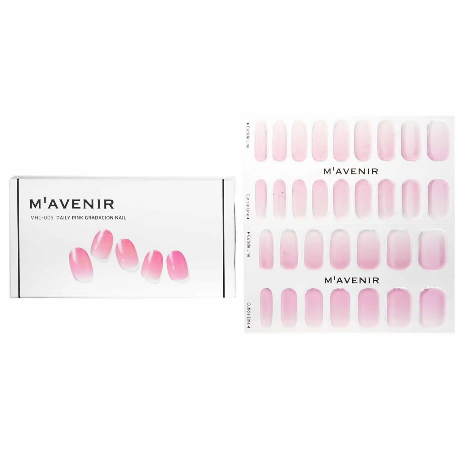 Mavenir Nail Sticker (Pink) - # Rose Quartz Marble Nail  32pcs