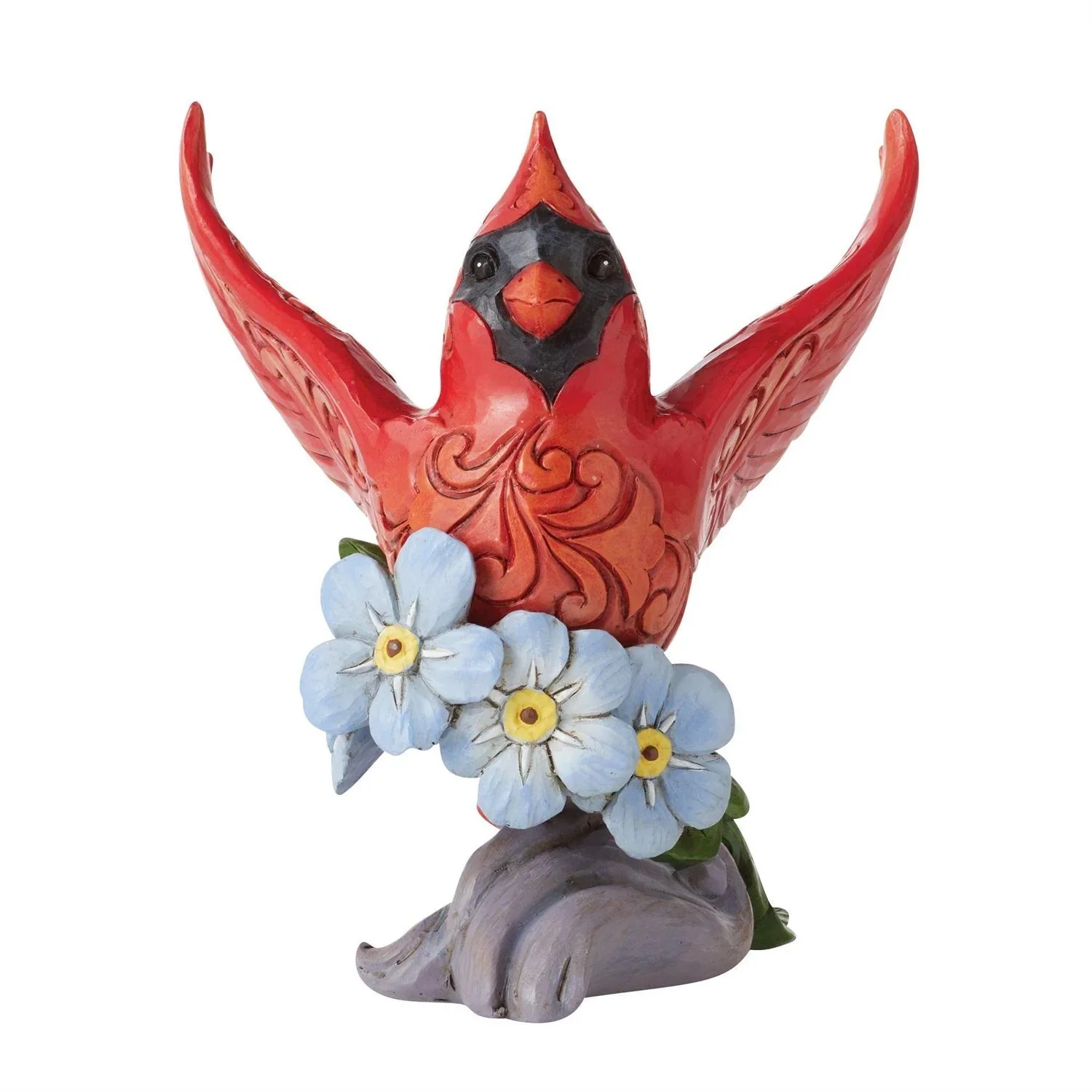 Enesco 204979 6.5 in. Jim Shore & Caring Cardinal Forget-Me-Not Figurine