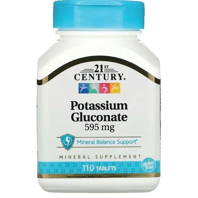 21st Century Potassium Gluconate 99 mg 110 Tablets