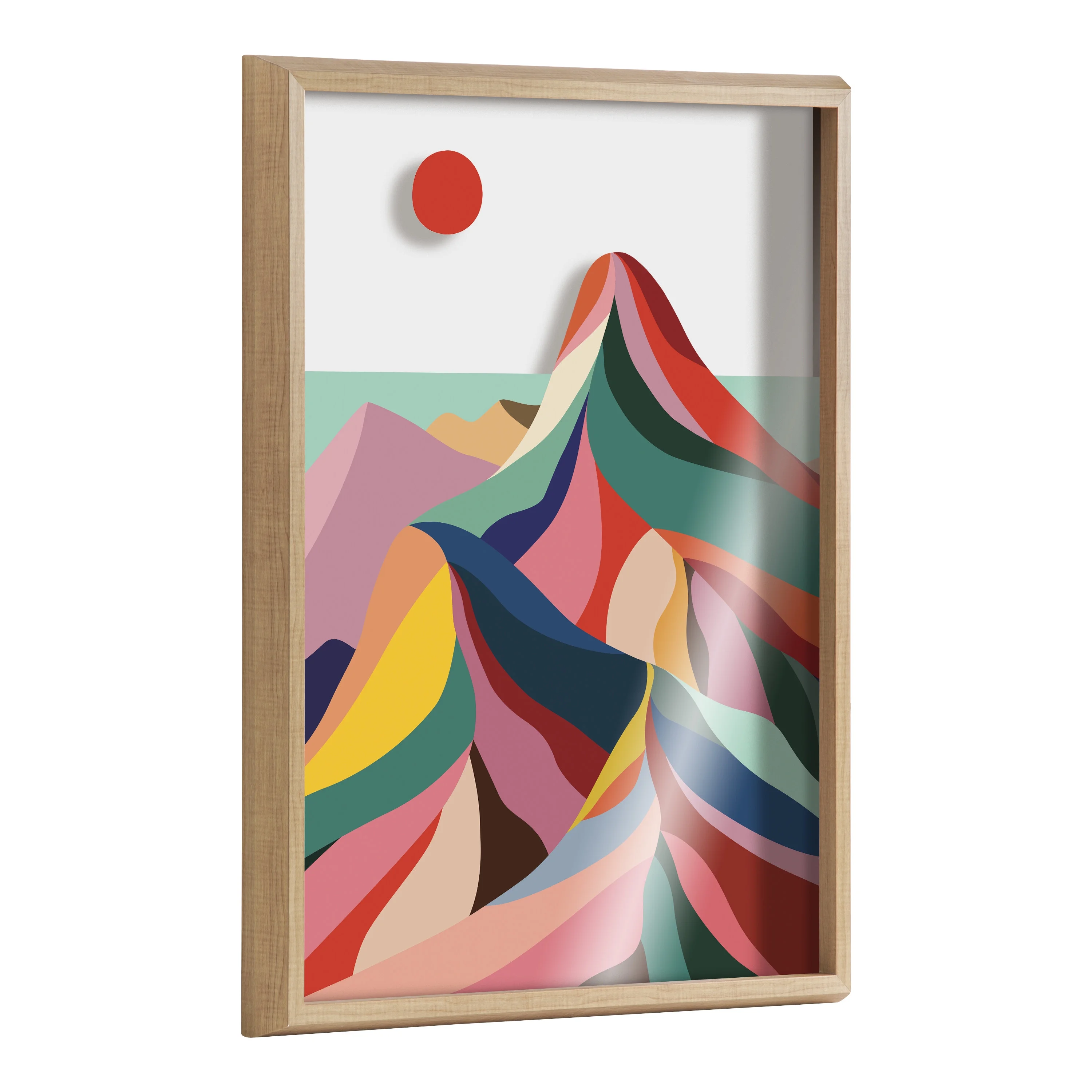 Blake MCM Mountains 18 in x 24 in Framed Painting Art Prints, by Kate and Laurel