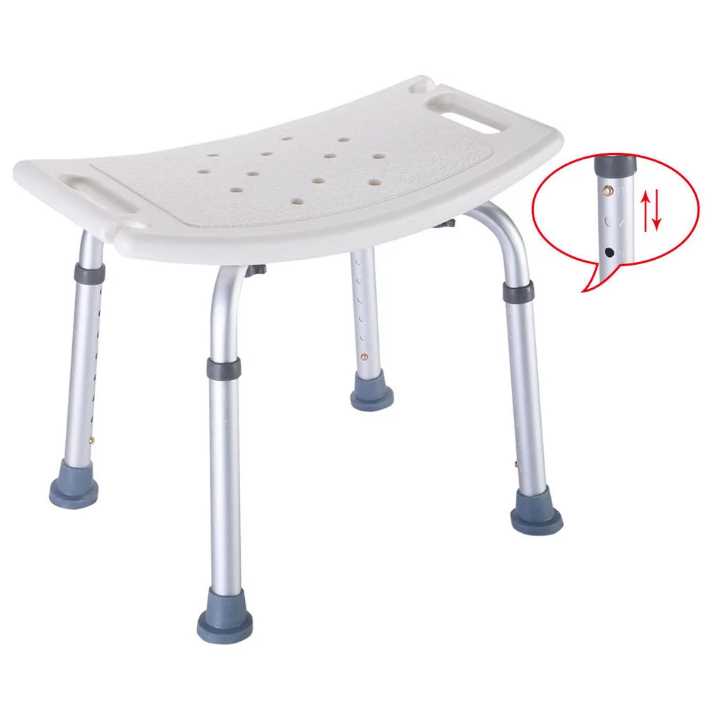 Zimtown Adjustable Elderly Bathtub Bath Shower Seat Chair Bench Stool Seat