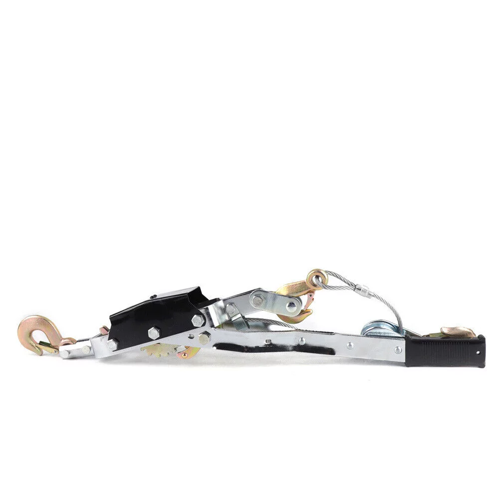 DENEST 5 Ton Heavy Duty Power Puller Winch Pull Hoist Come W/Cable 3 Hooks 2 Gears