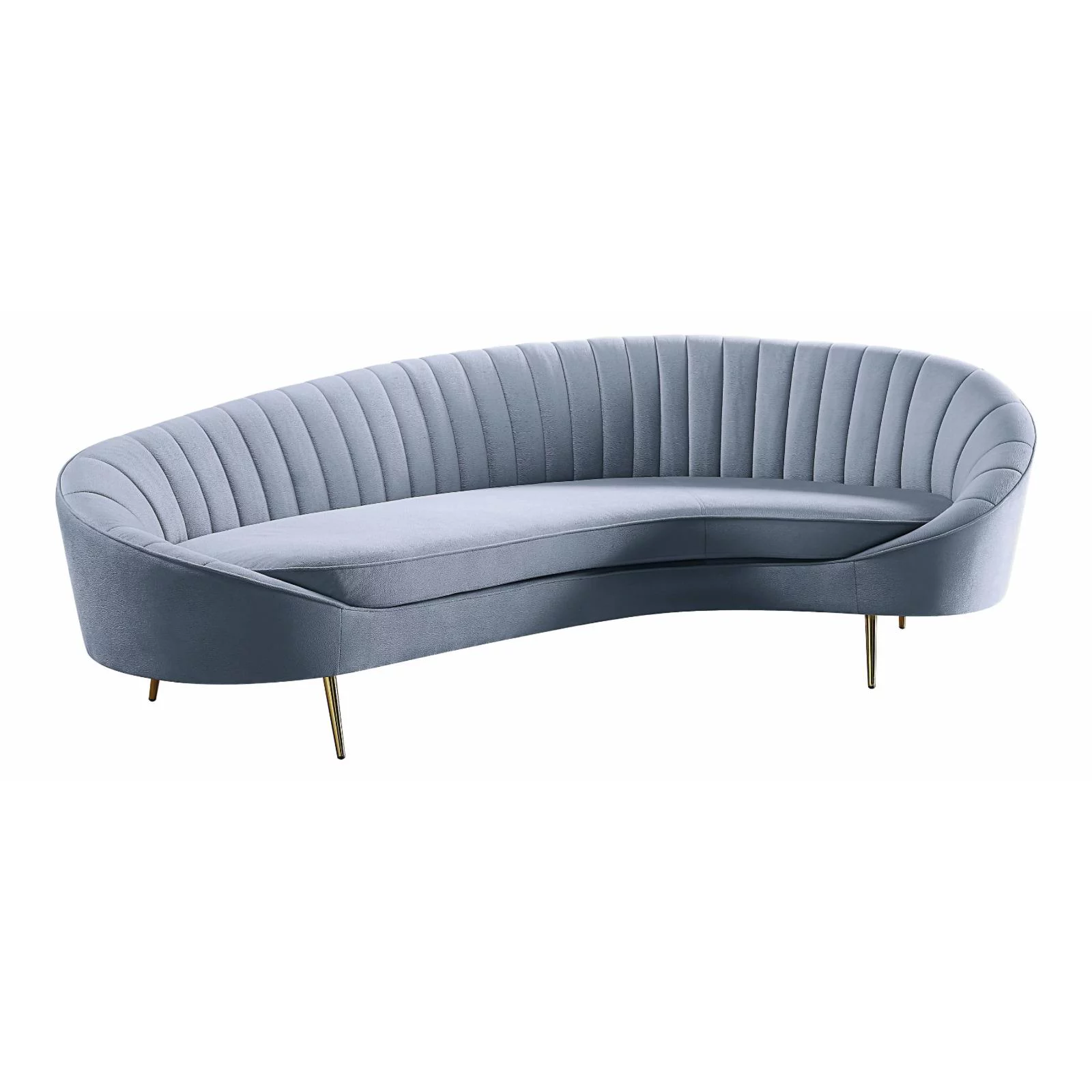 LV00204 - Sofa , Light Gray Velvet - Ballard