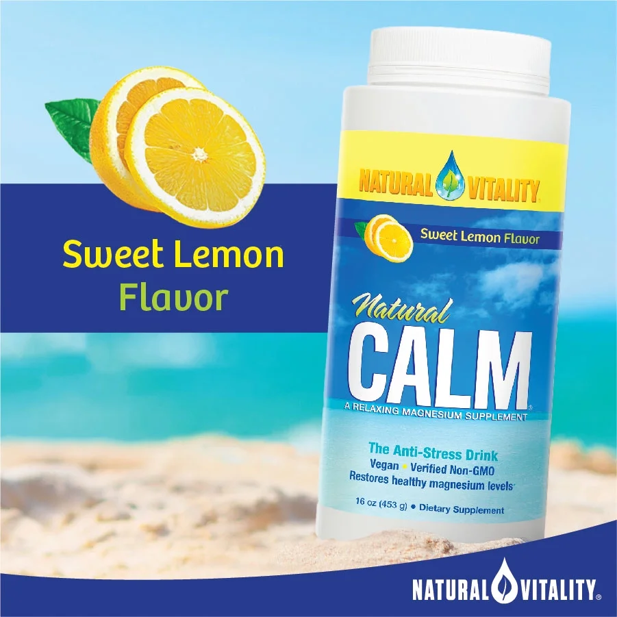 Natural VitalityÂ® Calm, The Anti-Stress Dietary Supplement Powder, Lemon - 16 ounce