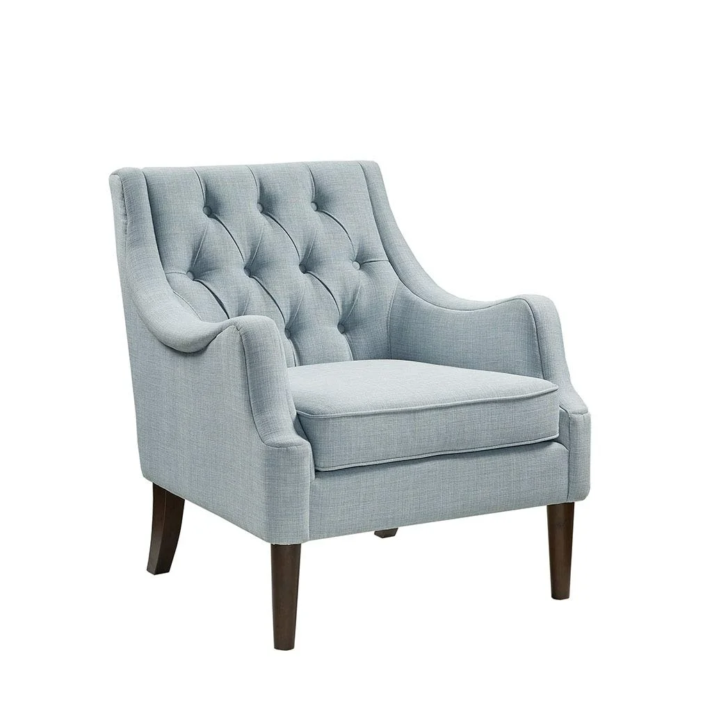 Madison Park Qwen Button Tufted Accent Chair See Below