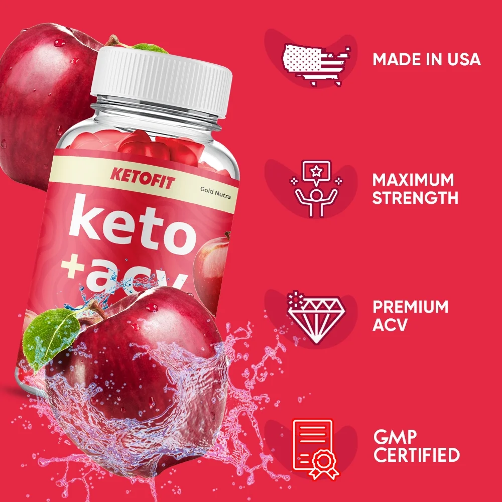 (2 Pack) KetoFit Keto ACV Gummies, Maximum Strength, Apple Cider Vinegar, 2 Month Supply Dietary Supplement
