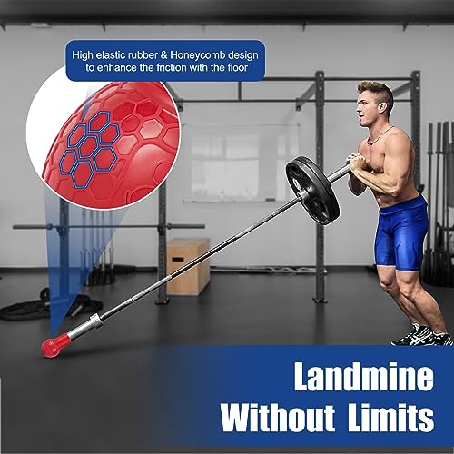 Landmine Attachment for Barbell, T Bar Row Attachment Fits 2 Inch Olympic Bars,Barbell Landmine Attachment for Press, Row, Spin, Split Squats