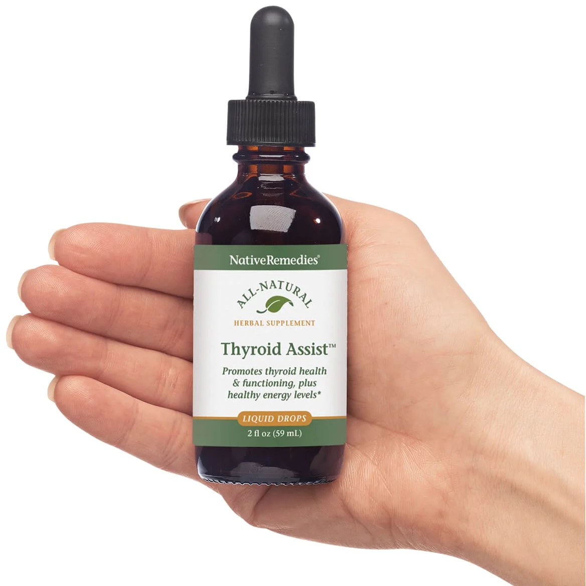 NativeRemedies Thyroid Assist  - All Natural Herbal Supplement Promotes Thyroid Gland Health and Functioning - 59 mL