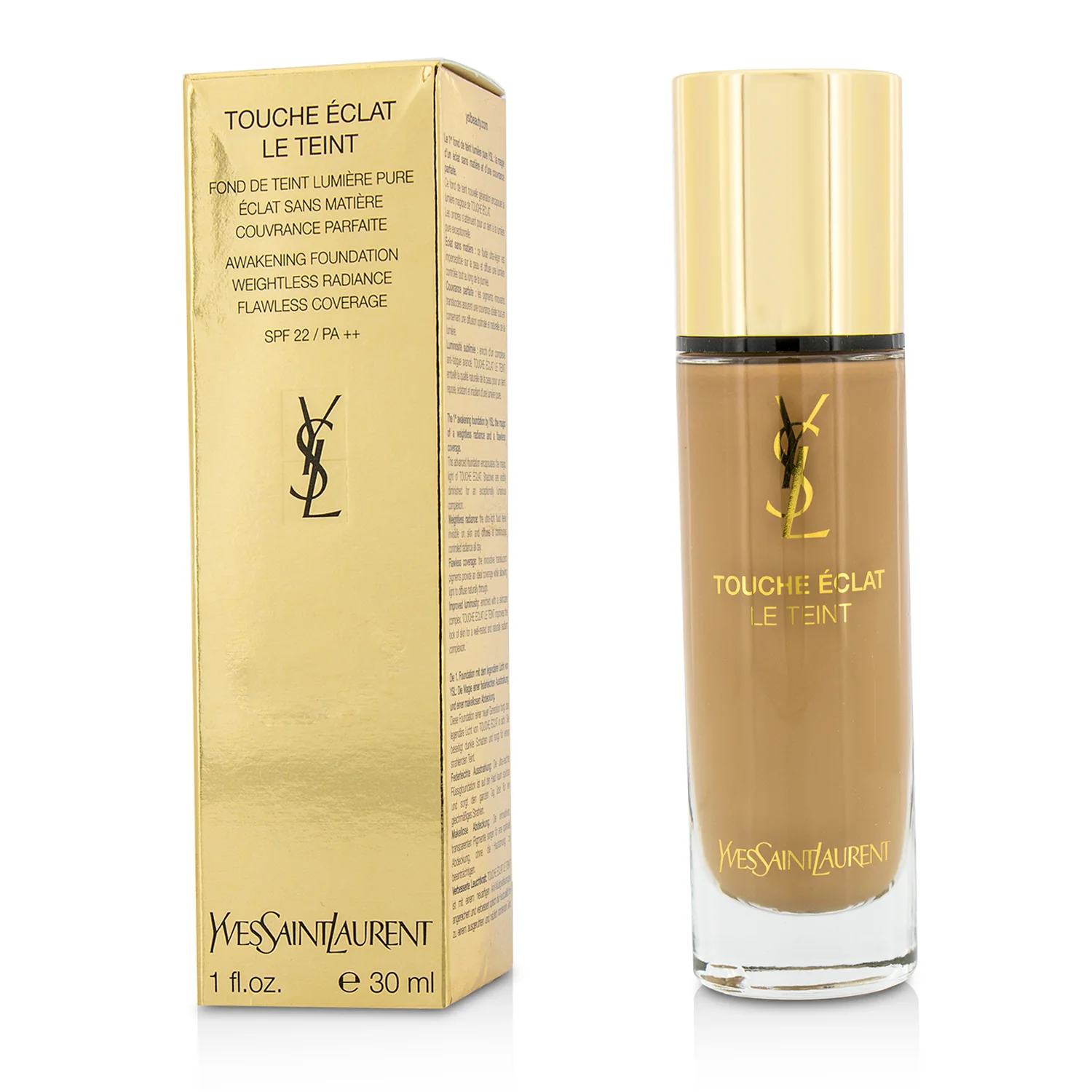 Yves Saint Laurent Touche Eclat Le Teint Awakening Foundation SPF22 - #B70 Mocha  30ml/1oz