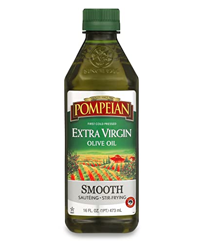 Pompeian Smooth Extra Virgin Olive Oil, Contains Polyphenols, First Cold Pressed, 101 Fl Oz