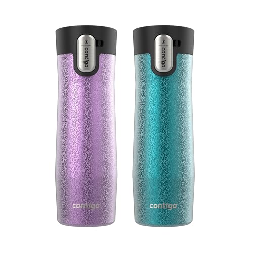Contigo AUTOSEAL West Loop Vacuum-Insulated Stainless Steel Travel Mug with Easy-Clean Lid 20 oz Sake