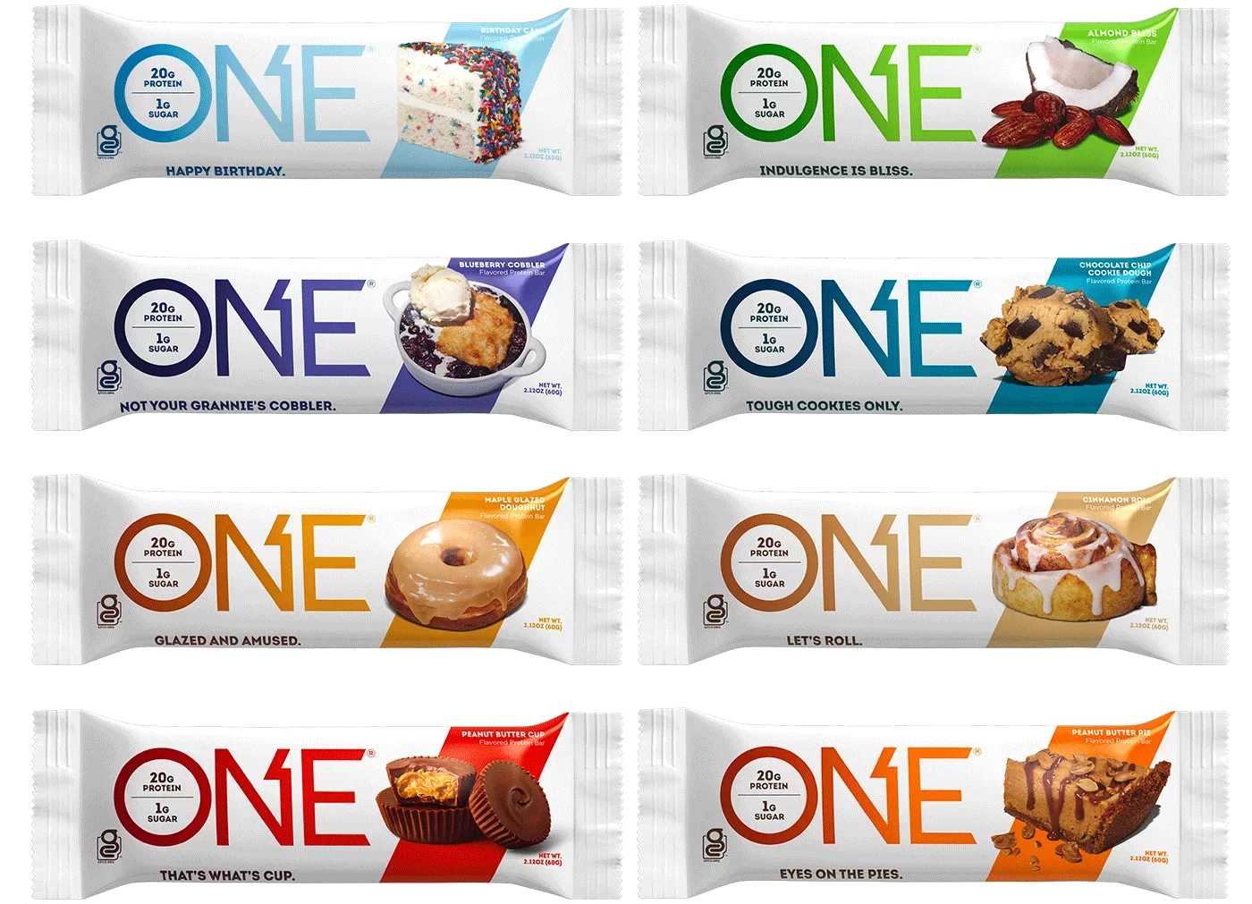 ONE Protein Supplement Bar, Birthday Cake, 20g Protein, 12 Count