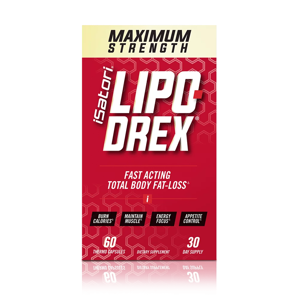 iSatori | Lipo-Drex - Fat Loss Thermogenic Formula, Focus Blend, Fast-Acting Total Body Fat Burner, Weight Loss, Muscle Maintenance, Appetite Suppressant, for Men and Women | 60 Capsules