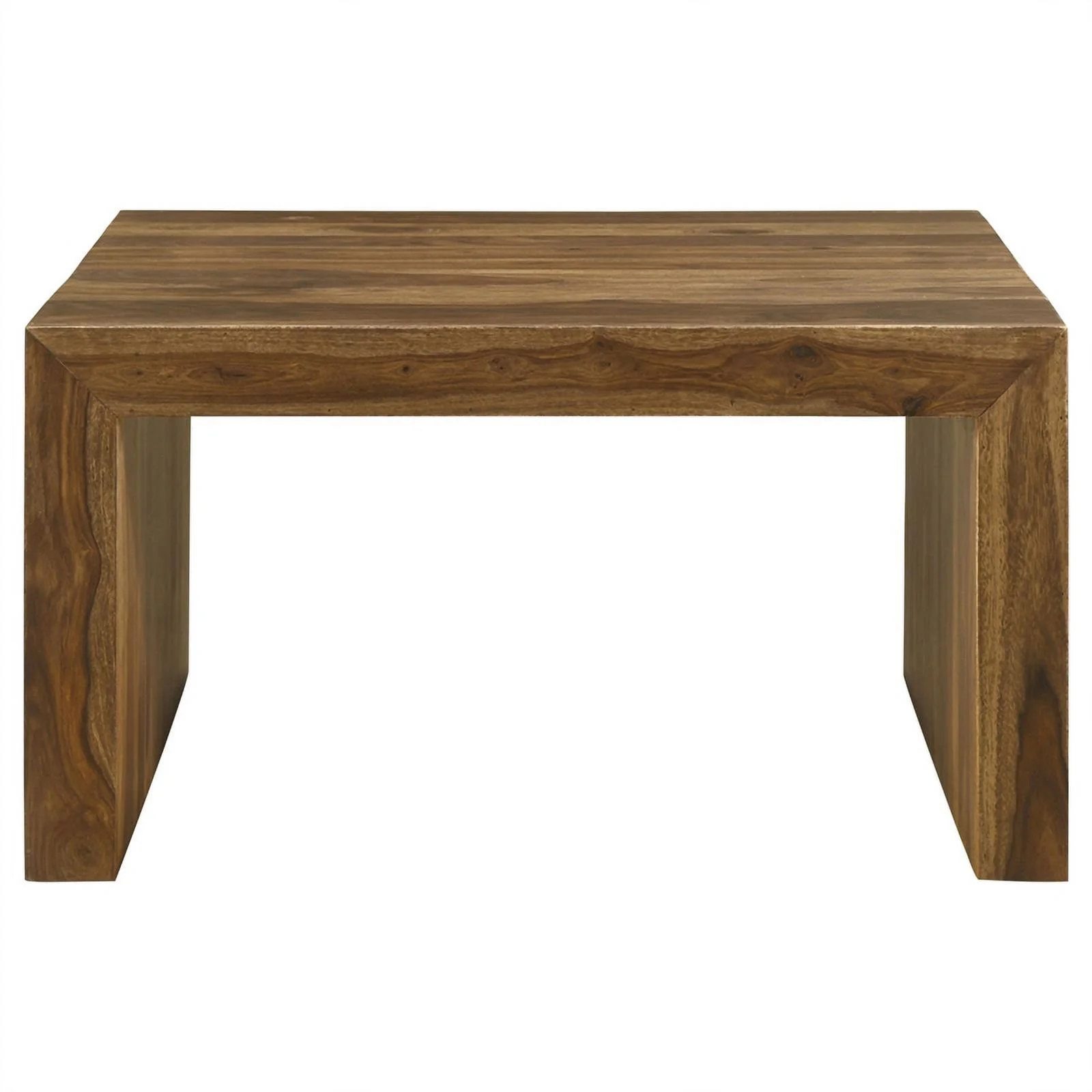 Coaster Odilia Square Farmhouse Solid Wood Coffee Table in Brown