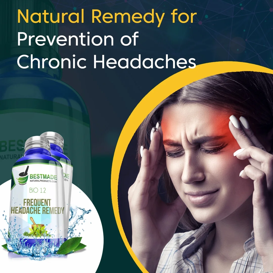 BestMade Natural Products Frequent Headache & Migraines Remedy Bio12, 300 pellets