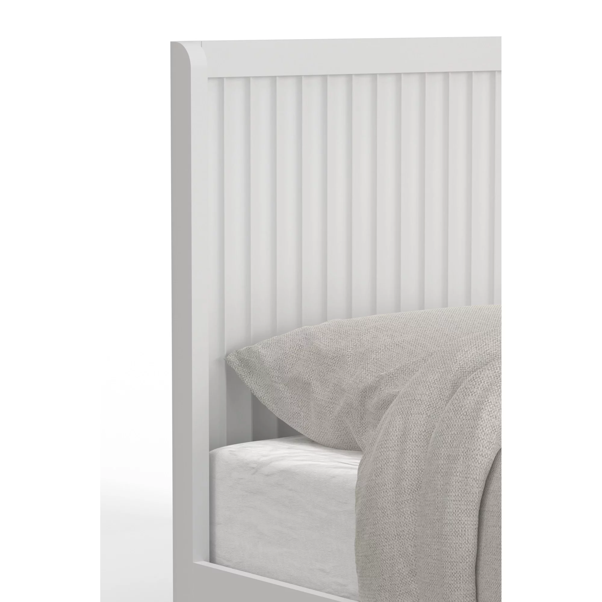 Alpine Furniture Stapleton Full Panel Bed in White
