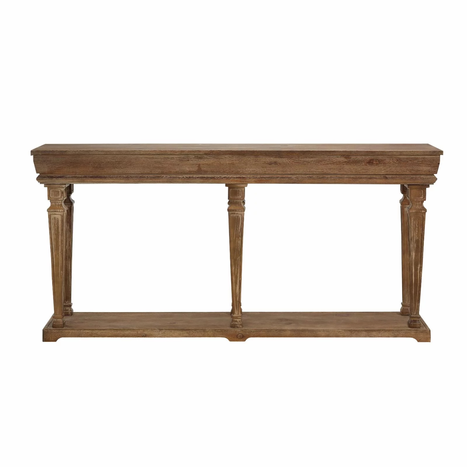 Benjamin Long Console Table, Weathered Driftwood