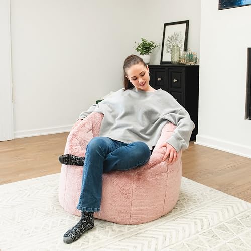 Big Joe Milano Lenox Denim Cobalt Beanbag Chair