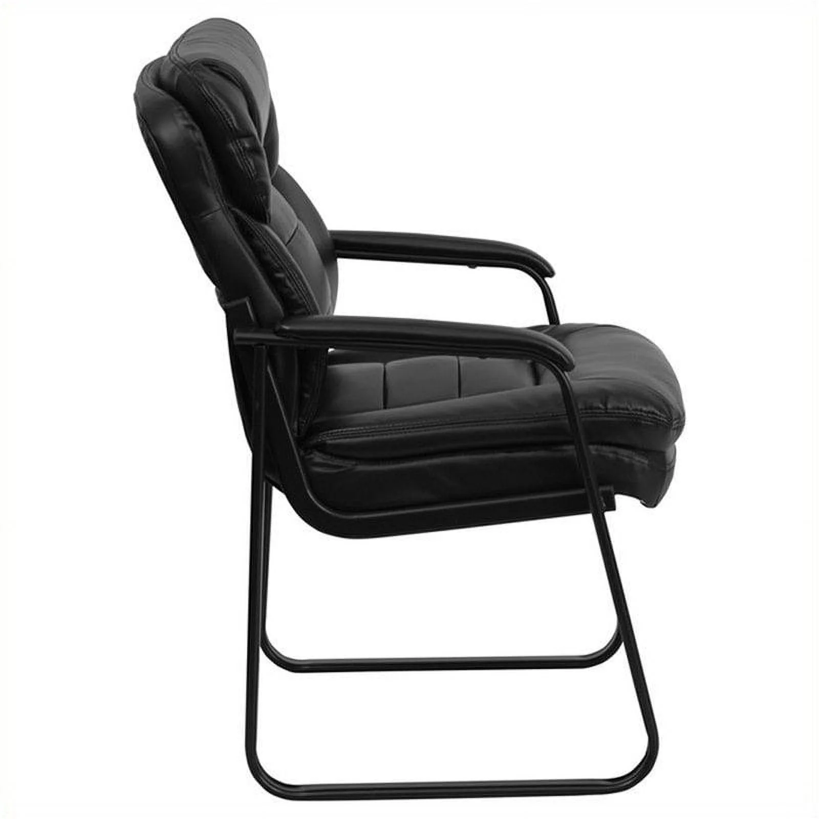 Pemberly Row Executive Side Office Guest Chair in Black