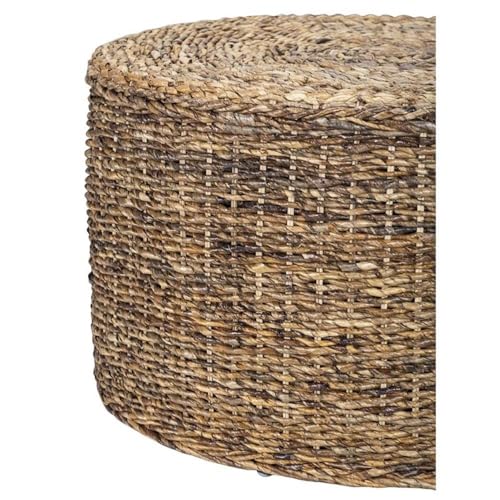 Trent Home Transitional Round Wicker/Rattan Coffee Table in Multi Brown