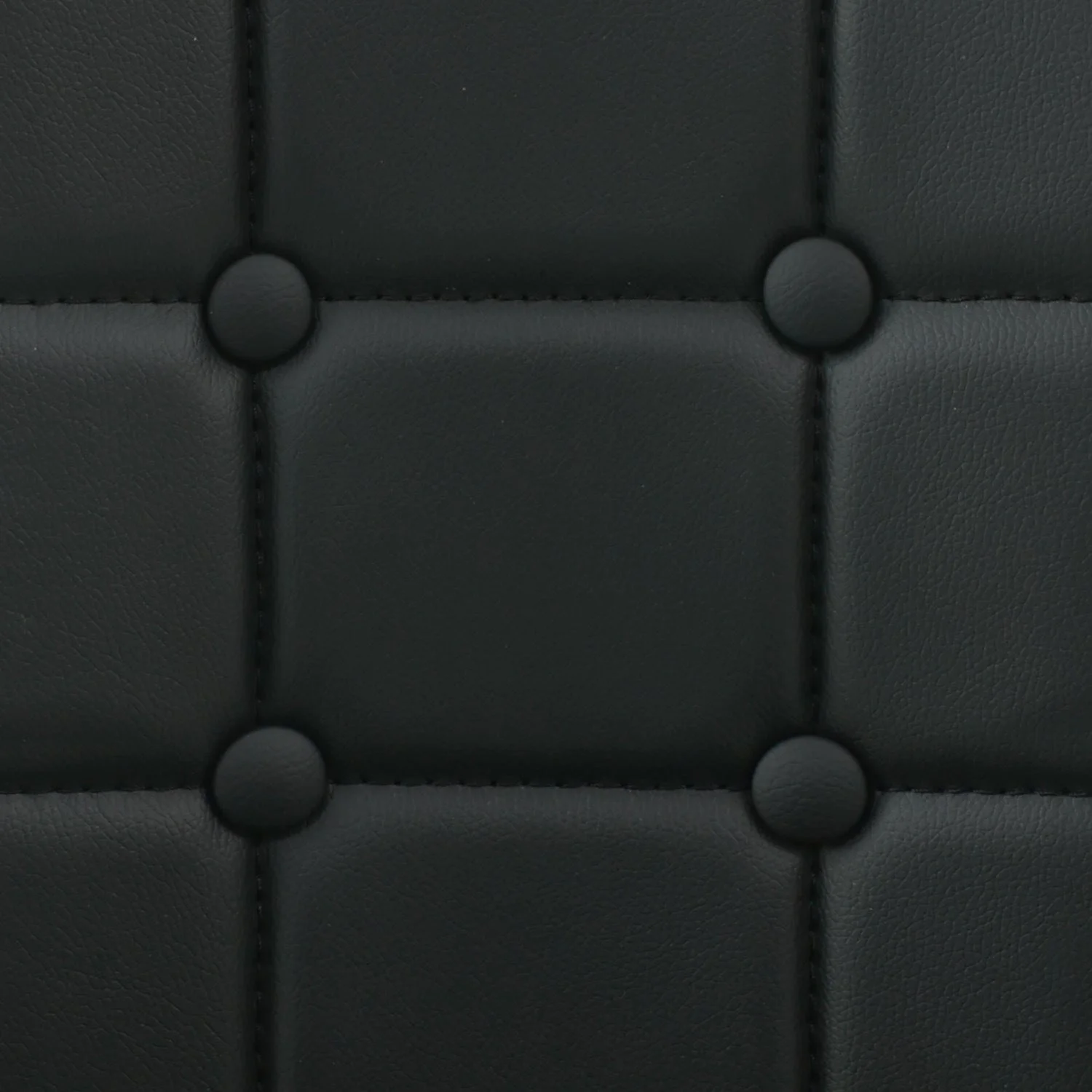 Poundex F1855 Faux Leather Counter Chair with Swivel Function, Black - Set of 2