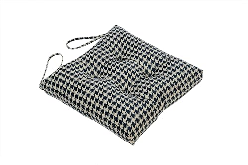 2-Pack Outdoor/Indoor Wicker Patio Seat Cushion Pad with Ties - Dining Chair Cushion, 17