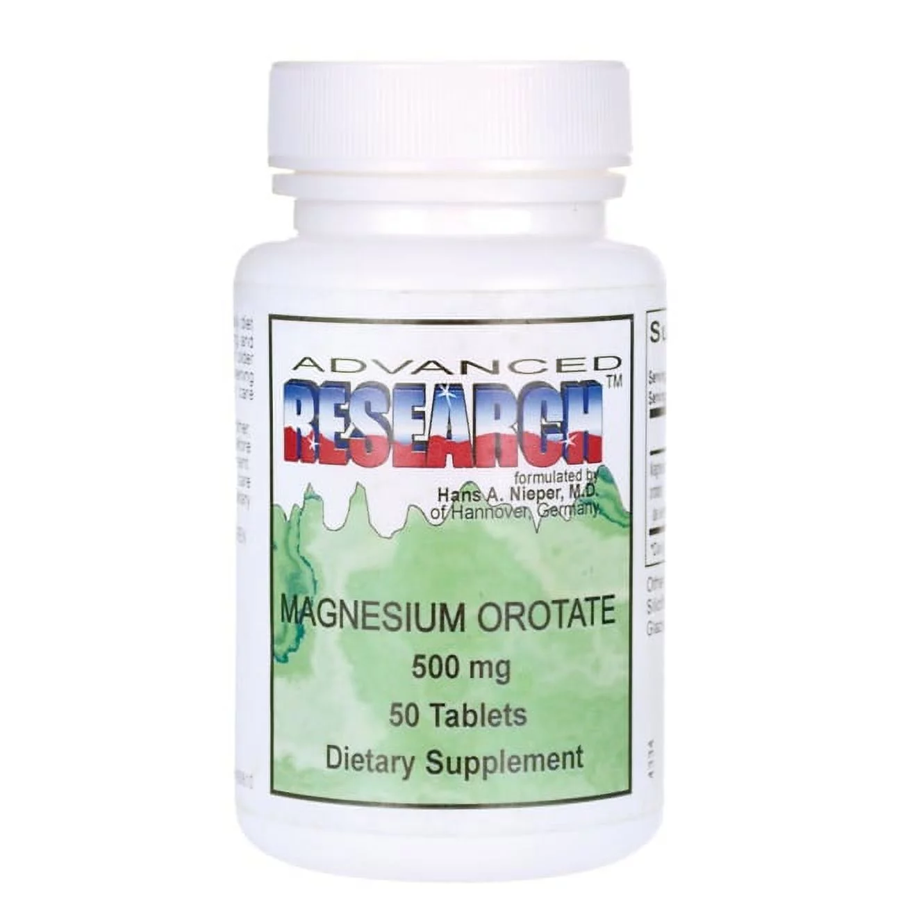 Advanced Research - Magnesium Orotate 500 mg. - 50 Tablets