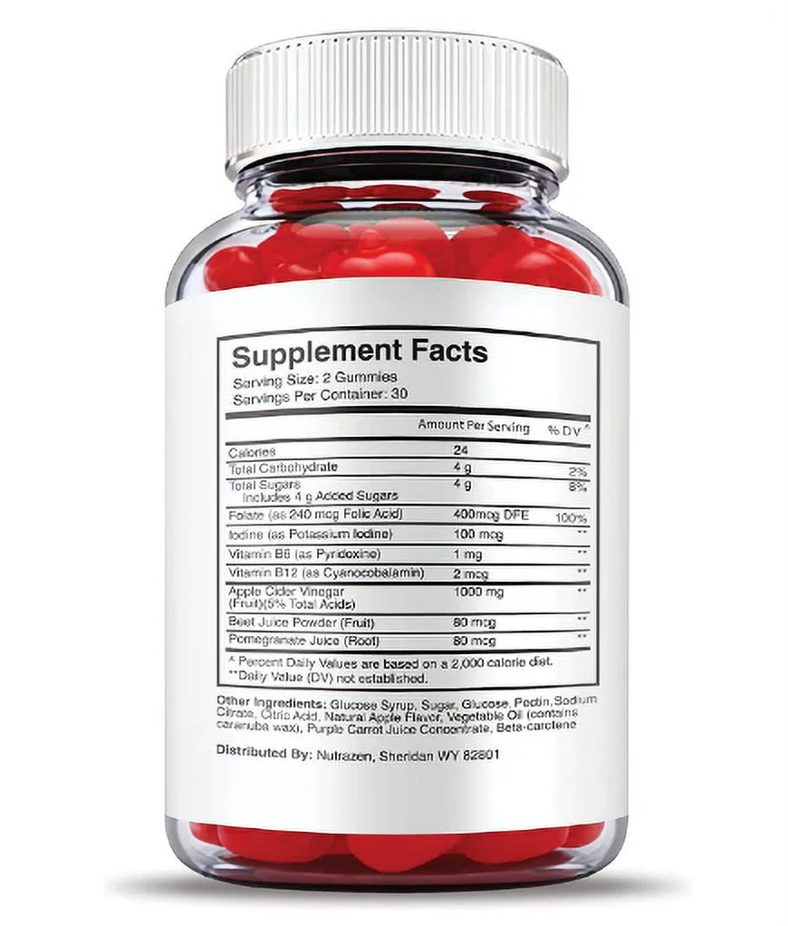 (5 Pack) Trinity Keto Gummies Advance Weight Loss ACV Apple Cider Vinegar Vegan Formula 300 Gummies