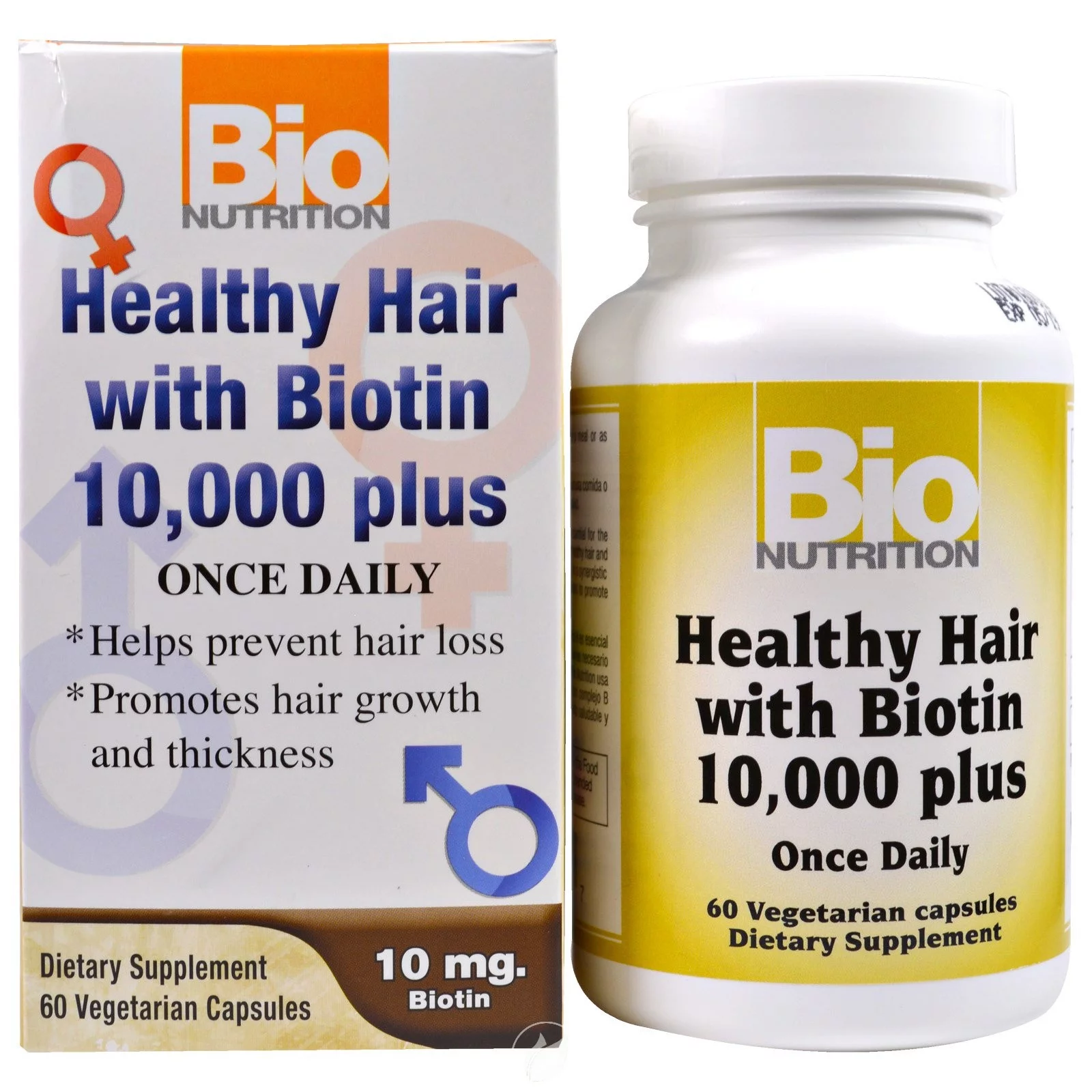 (4 Pack) Bio Nutrition Hlthy Hair Biotn 10000Mcg 60Vc