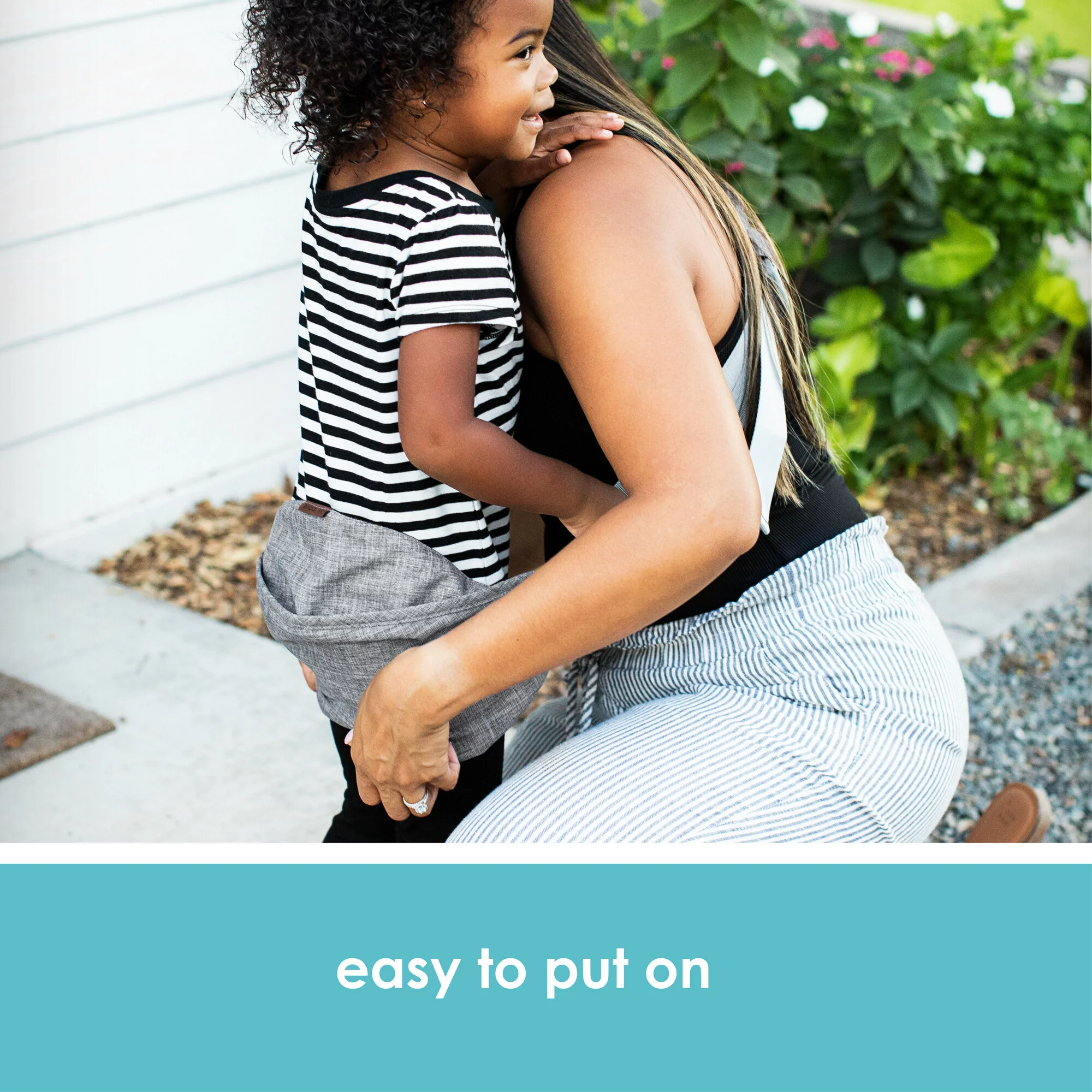 JJ Cole Sola Toddler Sling Carrier – Toddler Carrier for Ages 1 to 4 years or 45 Pounds