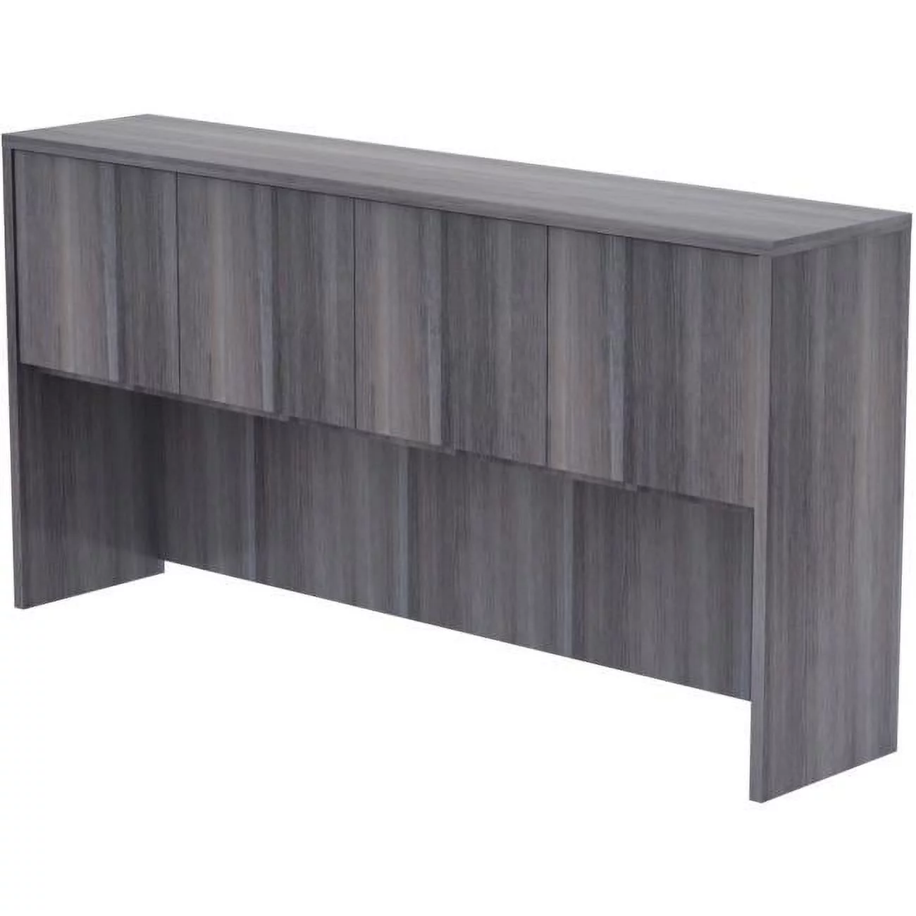 Lorell  Weathered Charcoal Laminate Desking, Charcoal Gray - 72 x 15 x 36 in.