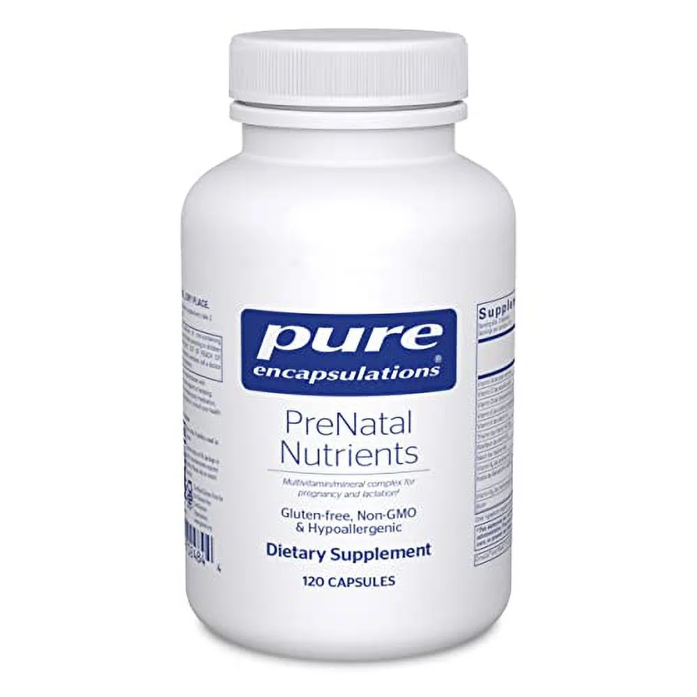 Pure Encapsulations PreNatal Nutrients | Multivitamin Supplement to Support Pregnancy, Lactation, and Maternal/Fetal Well-Being* | 120 Capsules