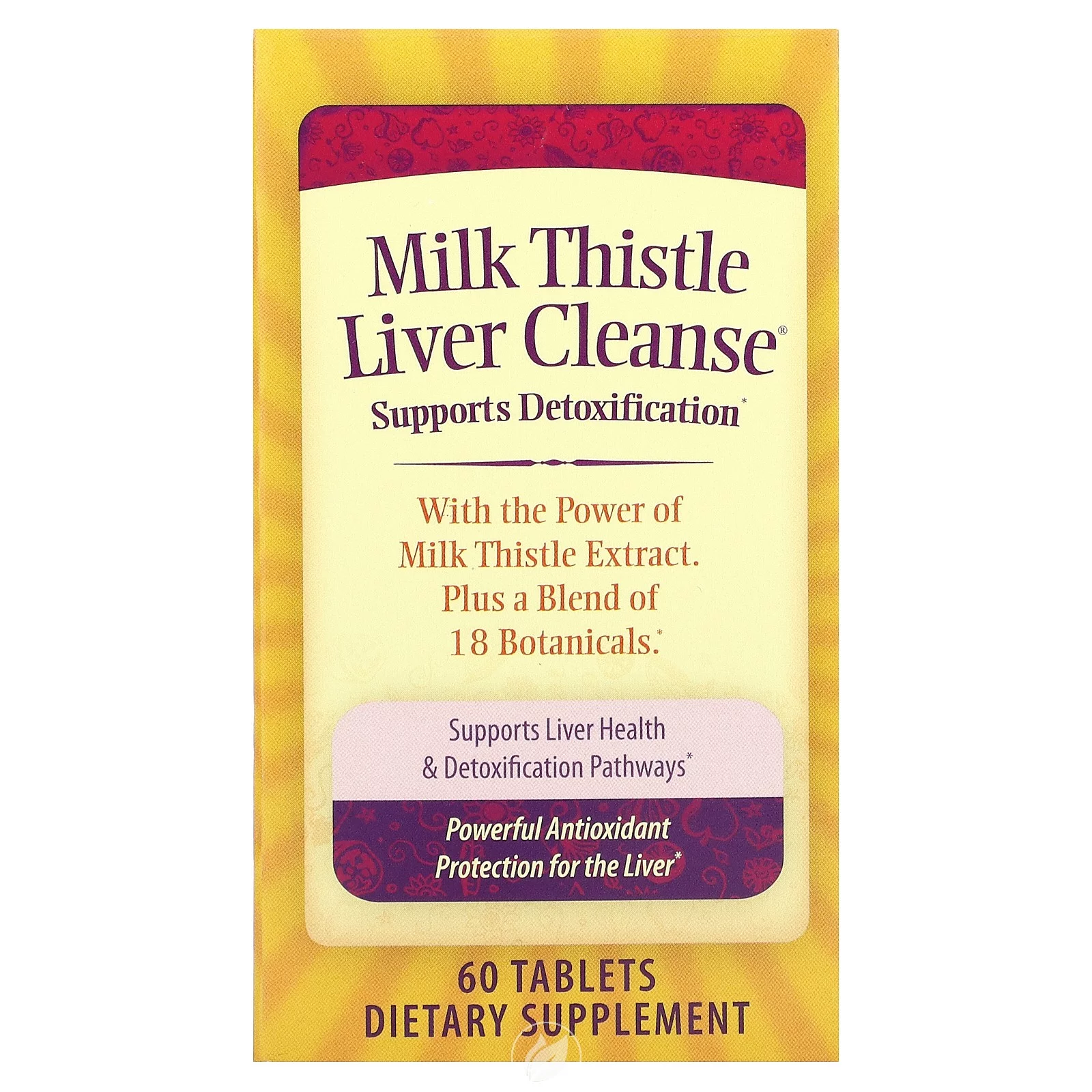(2 Pack) Nature's Secret Milk Thistle Liver Cleanse 60T