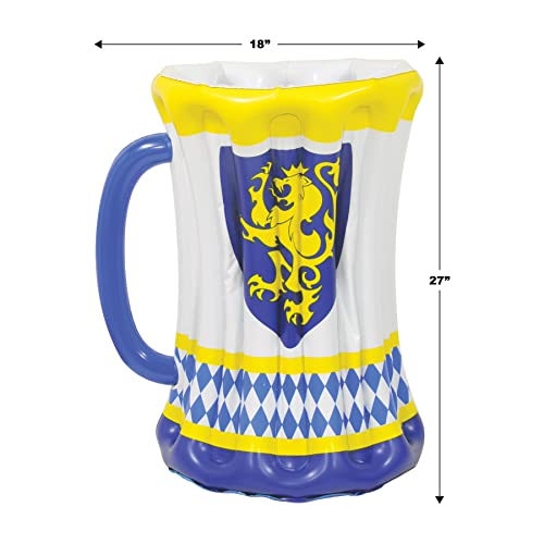 Beistle Inflatable Oktoberfest Beer Stein Mug Cooler – Drink Cooler, Drink Containers for Parties, Beverage Cooler: Oktoberfest