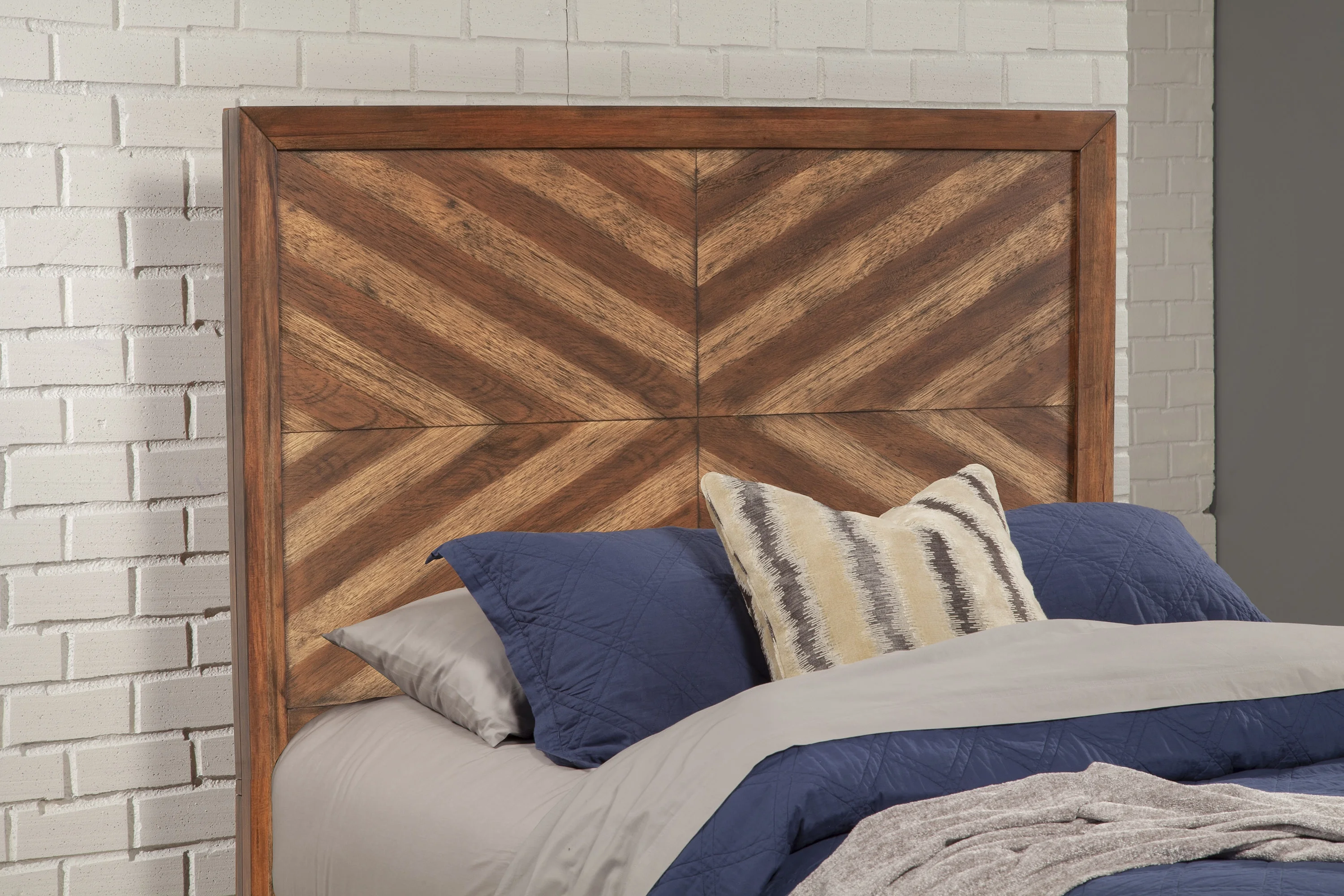 Origins by Alpine Trinidad Queen Wood Headboard in Toffee (Brown)
