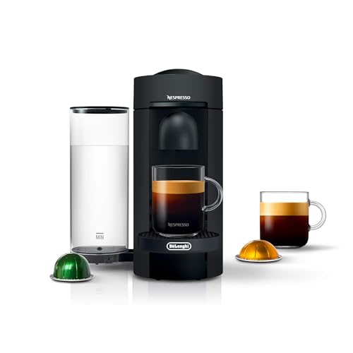 Nespresso Vertuo Plus Coffee and Espresso Maker by De'Longhi, Grey with Aeroccino Milk Frother
