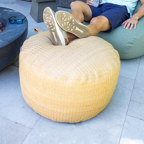 Big Joe Tuffet Weatherproof Bean Bag Chair, Paprika Bella Sunmax, Durable Weather Resistant Fabric, 2.5 feet Teardrop