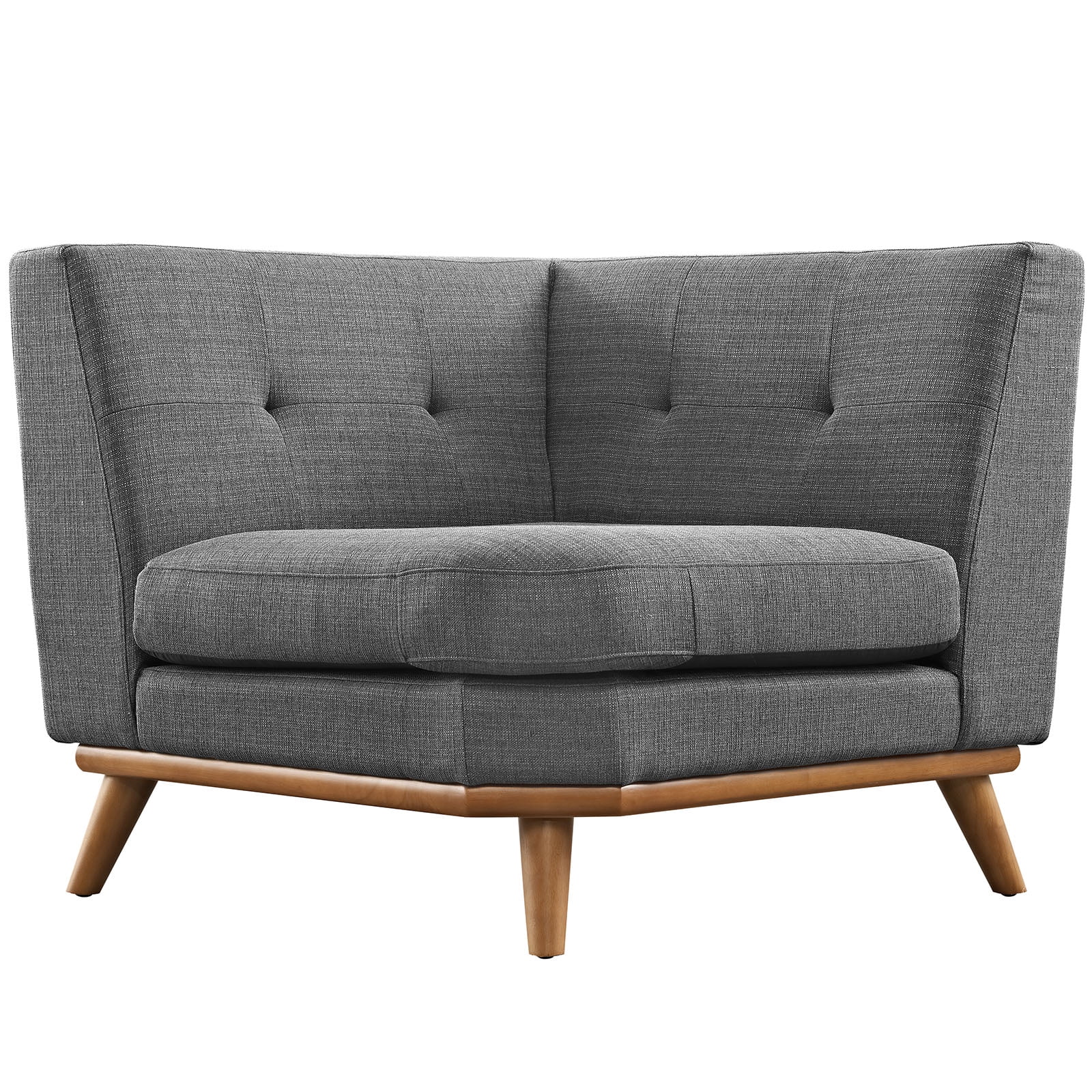 Modern Contemporary Corner Sofa , Grey, Fabric