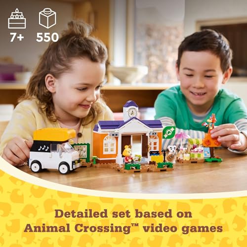 LEGO Animal Crossing K.K.’s Concert in The Plaza Building Toys Set - Animal Crossing Toy Figures & Playsets for Kids, Girls & Boys, Ages 7+ - Pretend Play Birthday Gift - 77052