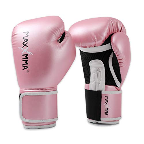 MaxxMMA Pro Style Boxing Gloves for Men & Women, Training Heavy Bag Workout Mitts Muay Thai Sparring Kickboxing Punching Bagwork Fight Gloves