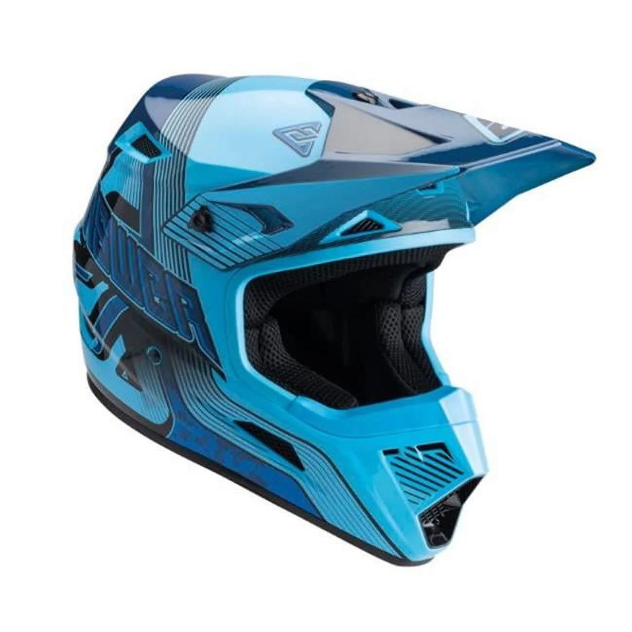 Answer AR1 Vendetta Youth MX Offroad Helmet Blue/Dark Blue MD