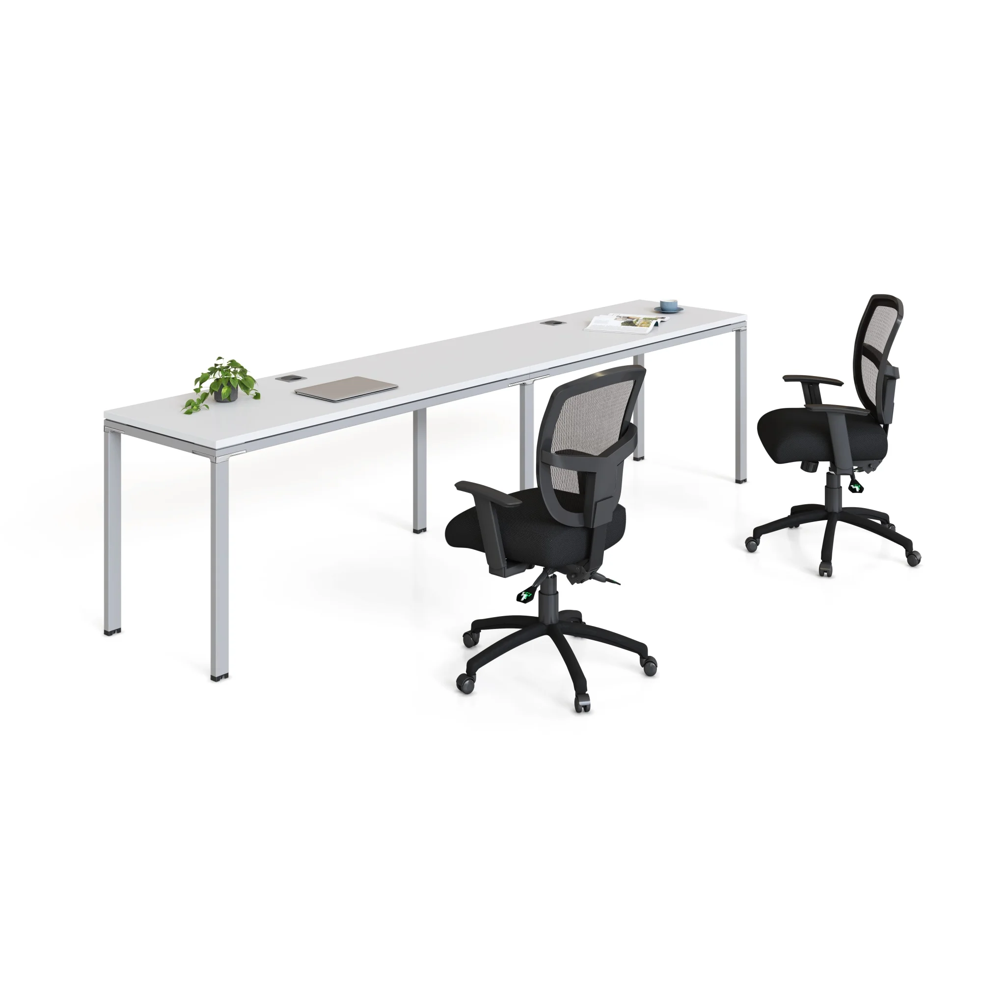 Boss Office Products Simple System Workstation Double Desks, 30