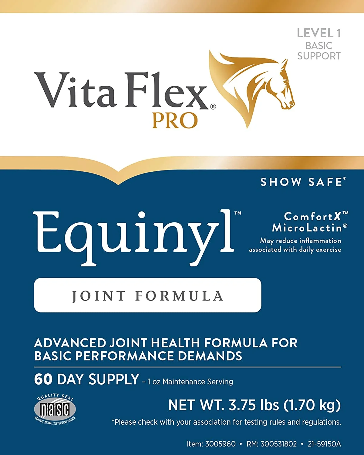 Vita Flex Equinyl Combo Joint Supplement 60 Day Supply (Pack of 1)